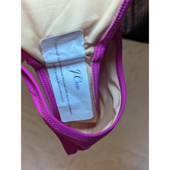J.Crew High-leg Bikini Bottom Radiant Fuschia Size XS Bold NWT BP209 (872) - Picture 6 of 8